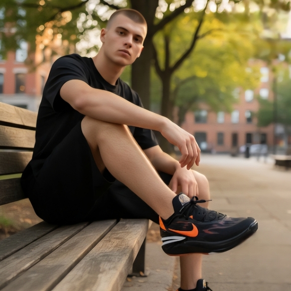 NIB Nike Air Zoom GT Cut 2 Black Phantom Orange Size 7.5 DJ6015-004 Zoom Strobel - Picture 16 of 16